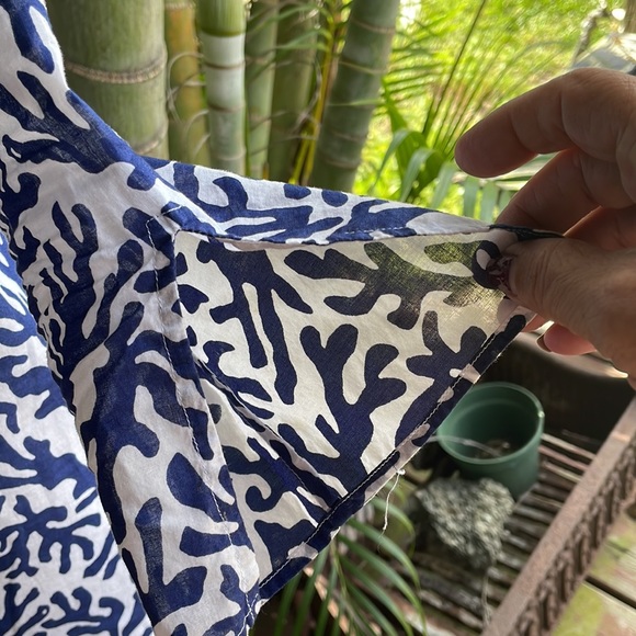 Lilly Pulitzer Courtney Beaded Navy Treasure Print Tunic Dress size XS women’s - Picture 3 of 11